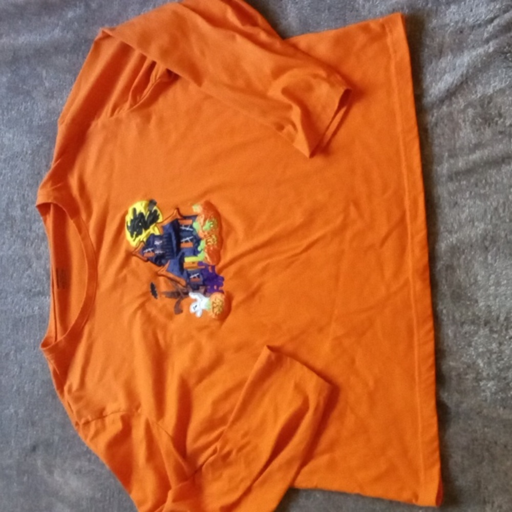 Bobbie Brooks applique Halloween long sleeve tee